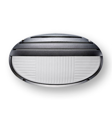 Ely grilla Aplique de exterior negro tex.